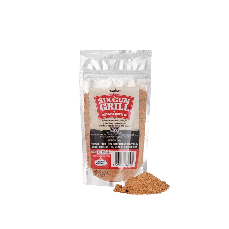 Six Gun Grill Barbecue Seasoning Sachet 7.05 oz (200g)